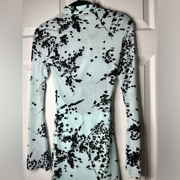 Anastasia Mesh Mini Dress Blue / Fashion Nova - Picture 4 of 15